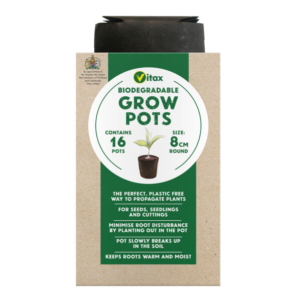 vitax grow pots round 8cm